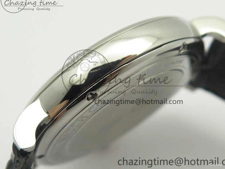 MIROTIME 0520 Portofino Automatic SS MKF 1:1 Best Edition White Dial On Black Leather Strap MIYOTA 9015 V Original 7204
